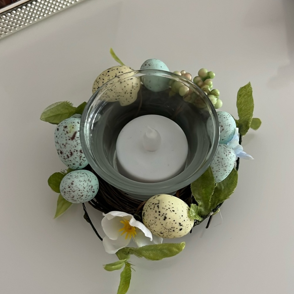 Easter candle holder